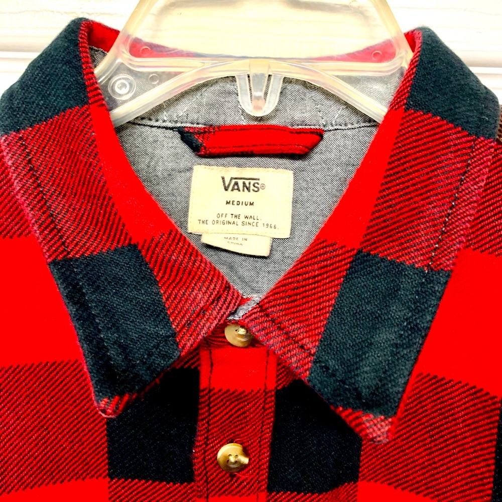 Vans long sleeve heavy plaid. Men’s medium.